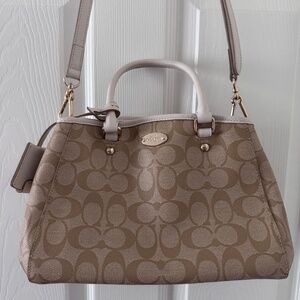 Coach beige  crossbody bag tote